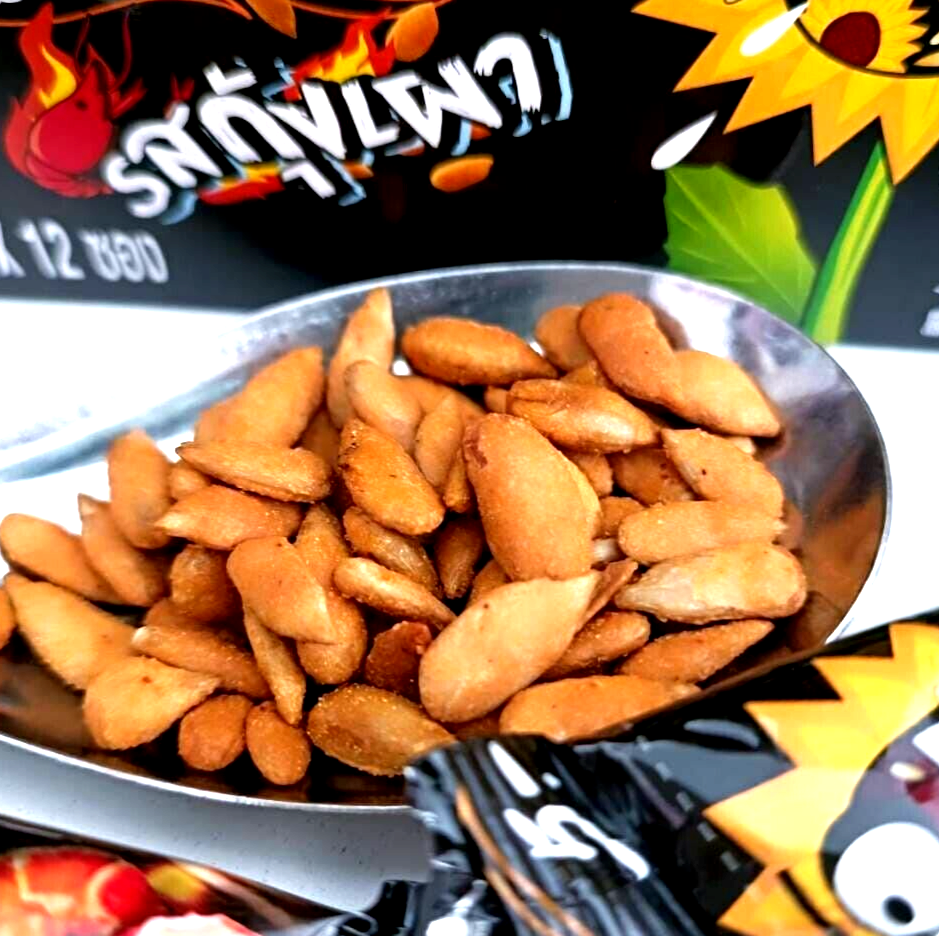 Sunsnack Cereal coated sunflower seed Grilled shrimp Thai flavor