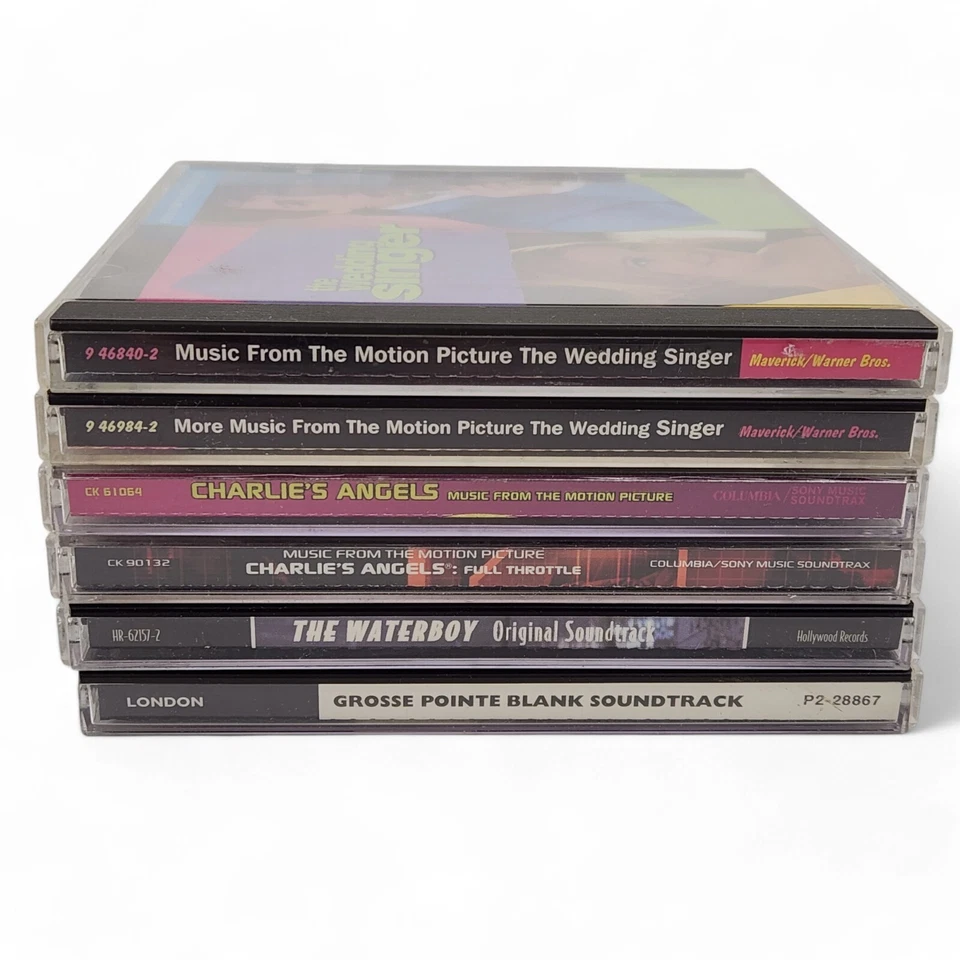 Movie Soundtrack CD Lot of 6 Wedding Singer Charlie's Angels Grosse Point Blank - Image 3 of 4