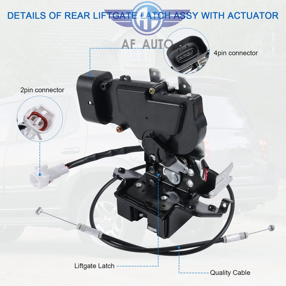 Reemplaza la cerradura de la puerta trasera del actuador de la puerta trasera para Toyota Sequoia 2001-2007 4,7 L Foto 4 de 4