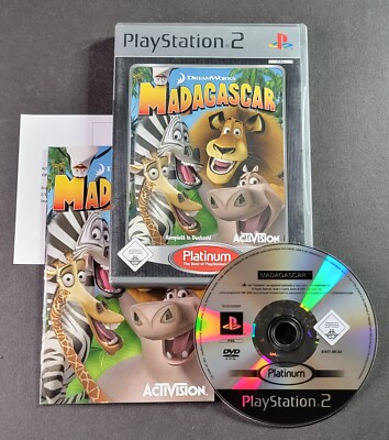 Madagascar (Sony Playstation 2, 2005) PS2 PAL German Version CIB