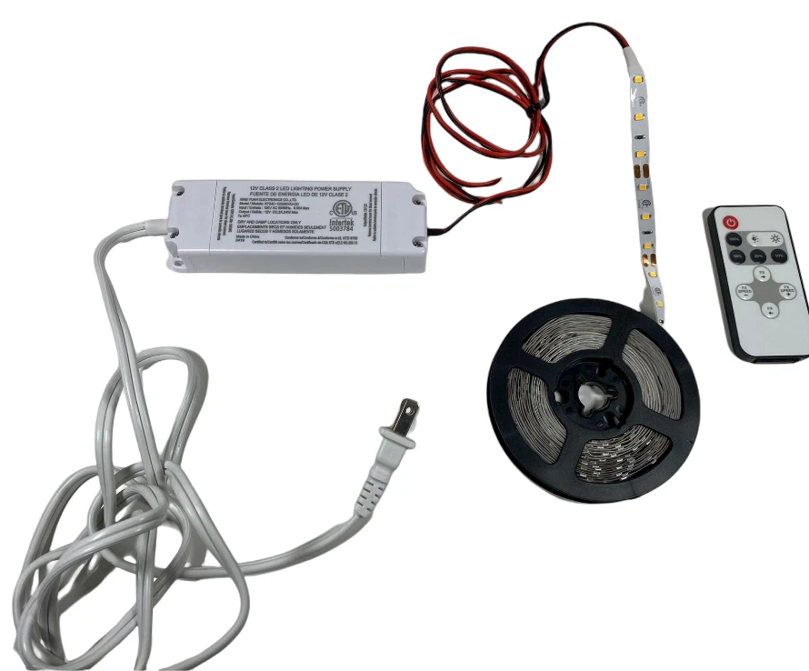 Commercial Electric 16 ft. White Indoor LED Tape Light with Remote