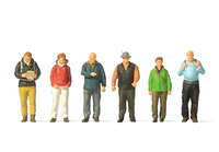 Preiser 10699 Wanderer 6 Figuren H0 1:87 Neu + Ovp