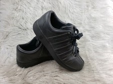K-SWISS Black Leather Athletic Shoes Size US 6 EU 37