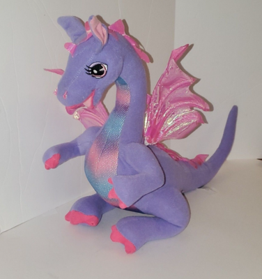 Barbie Dragon Toy Vintage Purple Winged Rapunzel Penelope Electronic Toy  AS-IS