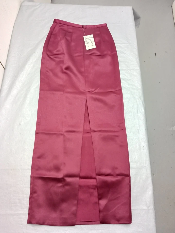 NUEVO CON ETIQUETAS Falda Vintage Lillie Rubí Rojo Dividida Larga Talla 4 Foto 4 de 4