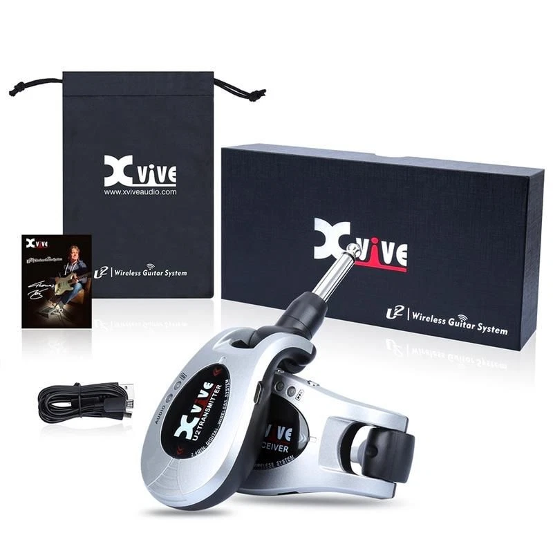 Xvive U2 SILVER Sistema JACK Wireless per Chitarra e Basso Ricaricabile 2.4GHz - Immagine 4 di 4