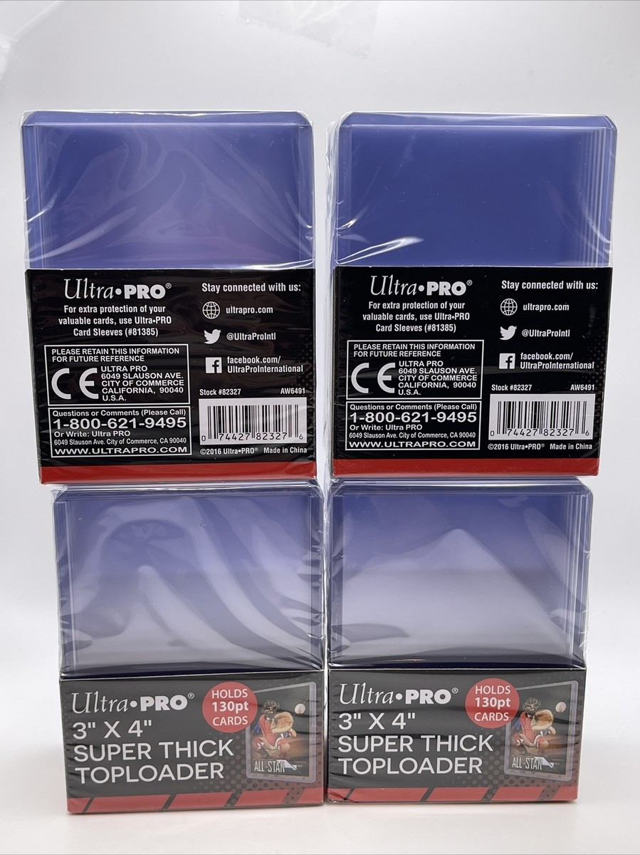Ultra PRO 130pt Super Thick Toploaders – 3 Packs Of 10 (30 Total) For Thick Trading Cards