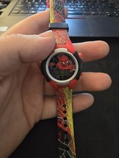 Accutime Kids Marvel Spider-Man Digital Quartz Plastic Red Watch SPD4764FB