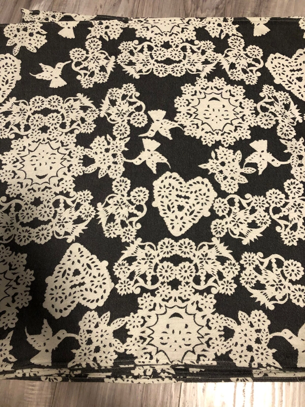 Pavo Textiles Woven Wrap De La Sol Dusk Size 7 Baby Carrier Sling Black Cotton