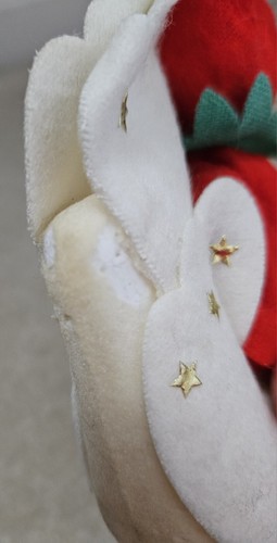 Ornement de Noël vintage lutin lutin colombe équestre floqué mousse de polystyrène floquée - Photo 11/15