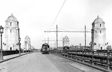 1900-1920 Streetcars, Cambridge, MA Vintage Photograph 11" x 17" Reprint