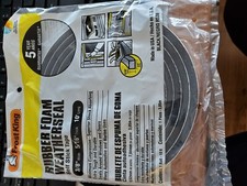 Frost King Foam Rubber Weatherseal self stick tape 