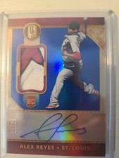 2017 Panini Gold Standard ALEX REYES rookie patch auto-21/25-Cardinals