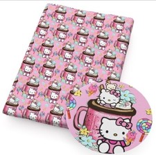 Kitty FAUX LEATHER CRAFT SHEET 8" X 12" PRINTED 1231169 SMOOTH TEXTURE