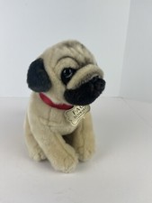 FAO Schwarz Pug 12" Puppy Dog Plush Stuffed Toy Pug