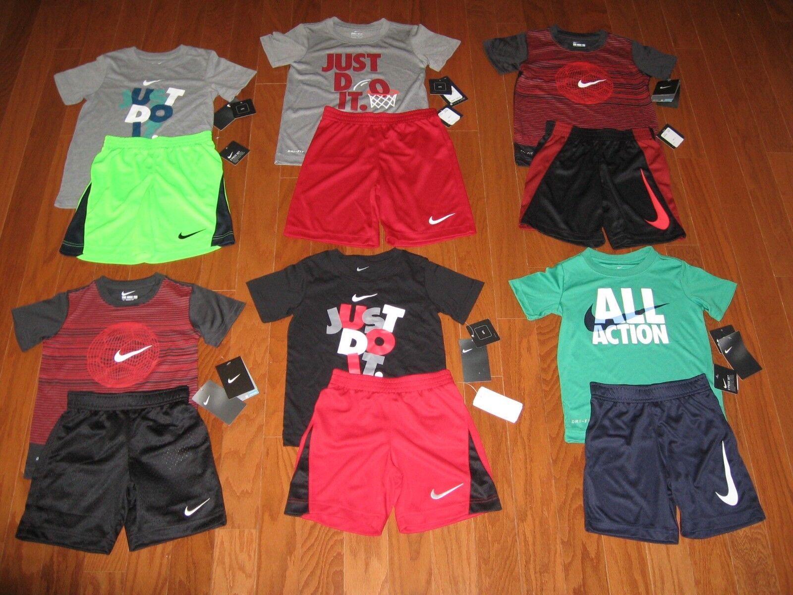 Nike 2 Piece T-Shirt & Shorts Outfit Set Boys Size 4/ 5/ 6/ 7 NWT | eBay