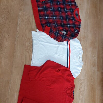 3 X Pullover M rot Paket H&M Feinstrick Manguun LOOG 