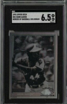 1991 Upper Deck Hank Aaron Heroes of Baseball Hologram SGC 6.5 | eBay 1991 Upper Deck Hank Aaron Heroes of Baseball Hologram SGC 6.5 | eBay