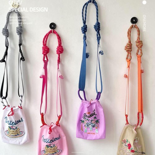 Round Rope Shoulder Bag Strap Detachable Purse Handle Nylon Strap Women