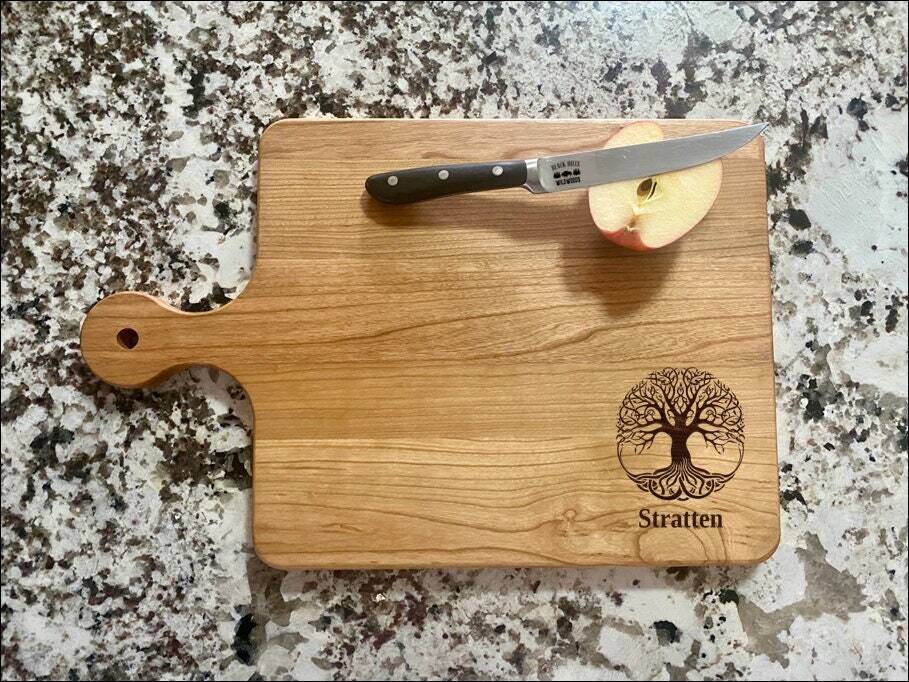 Circle Of Life Tree Cutting Board | Family Charcuterie Board | Custom Serving