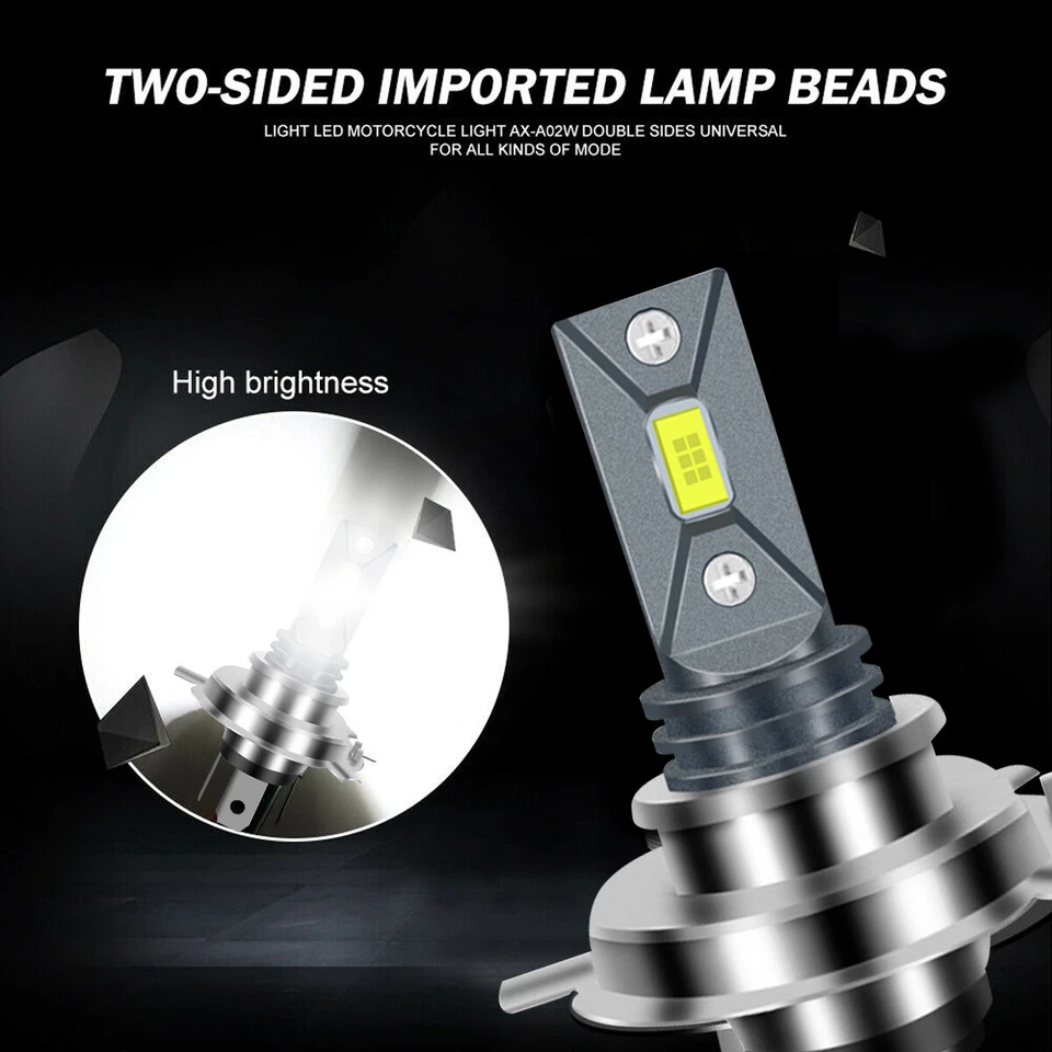 For Suzuki Marauder 800 1600 LED Motorcycle Headlight Hi/Lo Beam White Bulbs - Изображение 3 из 4