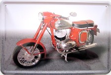 Blechschild Schild 20x30 cm - Jawa rot Motorrad DDR