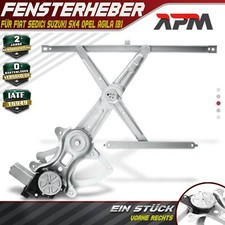 Fensterheber Elektrisch mit Motor Vorne Rechts für Fiat Suzuki Opel Schrägheck