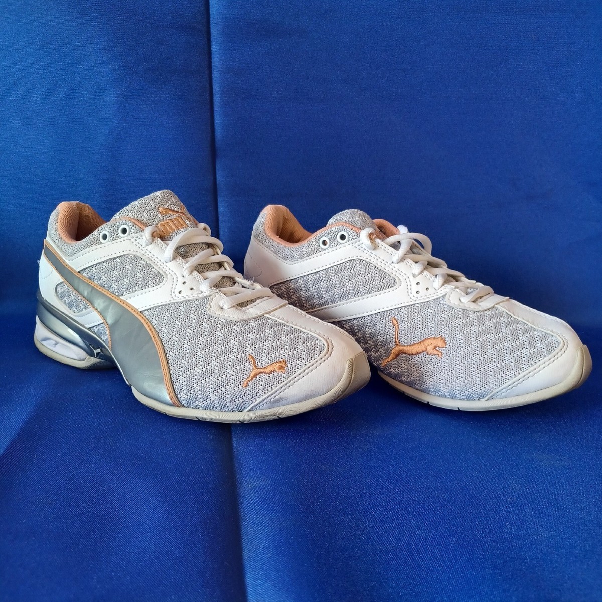 Puma Womens Tazon Luxe 191122 03 Gray White Shoes Sneakers Size