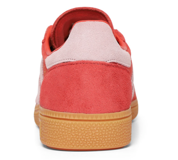 adidas gazelle silver green womens adidas Kids Toddler Originals Handball Spezial Stretch Lace Casual Shoes in Ruby Red/Lucid Pink/Gum main image 1