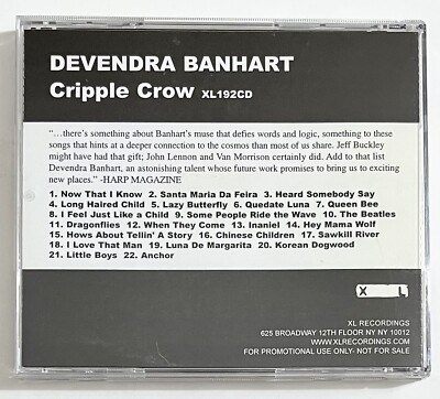 Devendra Banhart – Cripple Crow RARE Advance Promo CD 2005 XL