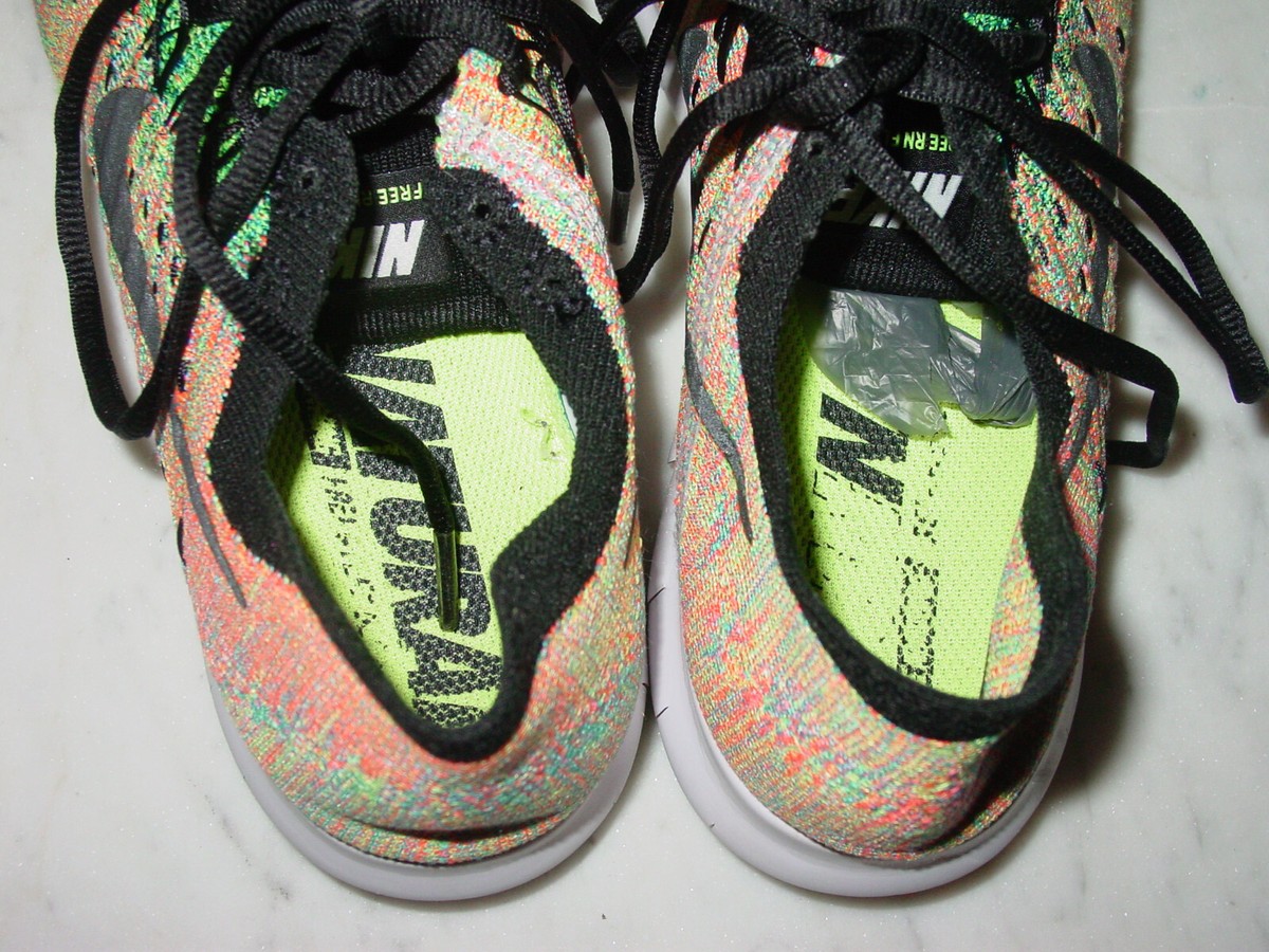 2017 Nike Free RN Flyknit 2017 Black/Blue Lagoon Running Shoes