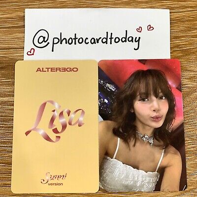 LISA BLACKPINK ALTER EGO ALBUM PHOTOCARD OFFICIAL PHOTOCARD LISA BLACKPINK ALTER EGO ALBUM PHOTOCARD OFFICIAL PHOTOCARD