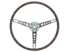 1965-66 Mustang Steering Wheel Woodgrain 1966 Fairlane Galaxie 7Litre New