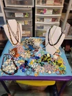 Vintage Costume Jewelry Mostly Necklaces & Earrings Wearable! Flamboyant!