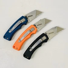 🌟Gerber Edge Folding Pocket Utility Knife Removable Blade EDC Box Cutter, NICE!