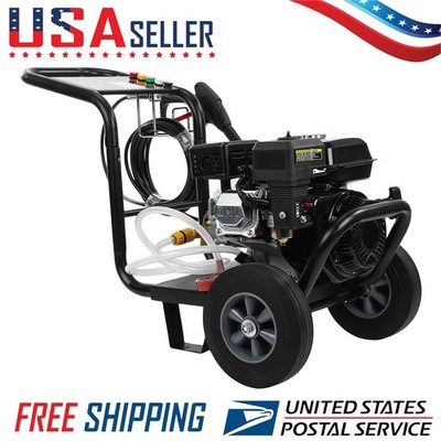 PETROL PRESSURE WASHER 240 BAR 212cc Cold Water Spray Gun 5 Nozzles For Cars