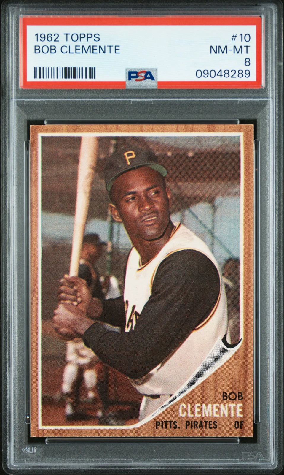 1962 Topps Bob Clemente #10 PSA 8