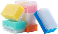 12PCS Sterile Bath Sponge Sensory Brush Baby Bath Scrubber.