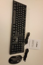 MSI Gaming Combo Set Keyboard and Mouse Wired S11-04US20T-LAX Black Clicky Keys