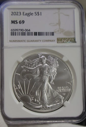 2023  US Silver Eagle $1 NGC MS69