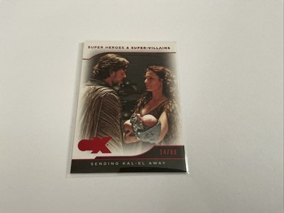 2019 Cryptozoic CZx Super Heroes Villains Superman Russell Crowe Red /80 RC #32