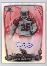 2014 Bowman Chrome Rookie Refractor Auto Deone Bucannon #RCRA-DB Auto 0q3