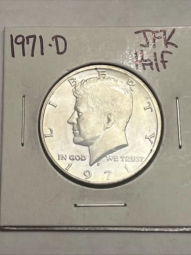 1971-D Denver Kennedy Half Dollar US 50c Coin Gem BU UNC Uncirculated