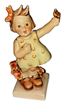 Goebel Hummel Figurine Spring Cheer #72 Incised Circle 5.5'' TMK-3 1960's Vintage