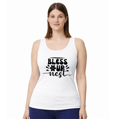 Bless Up Nest Damen Trägershirt Tank Top Boho Retro Geschenk für Sie