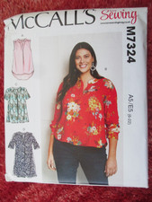 Sewing Pattern  Blouse Top Tunic  McCalls M73246 68 10 12 14 16 18 20 22