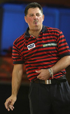 #ad Dennis Priestley feels the pressure at his first round match again Old Photo 1 AU $9.00