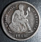 1888-S SEATED LIBERTY DIME