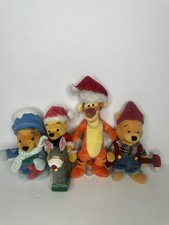 Disney Store Winnie the Pooh Mini Bean Bag Plush  Lot of 4