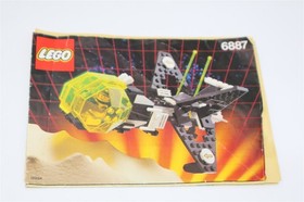 VINTAGE SPACE BLACKTRON II LEGO SET 6887 ALLIED AVENGER - NEAR COMPLETE - READ-